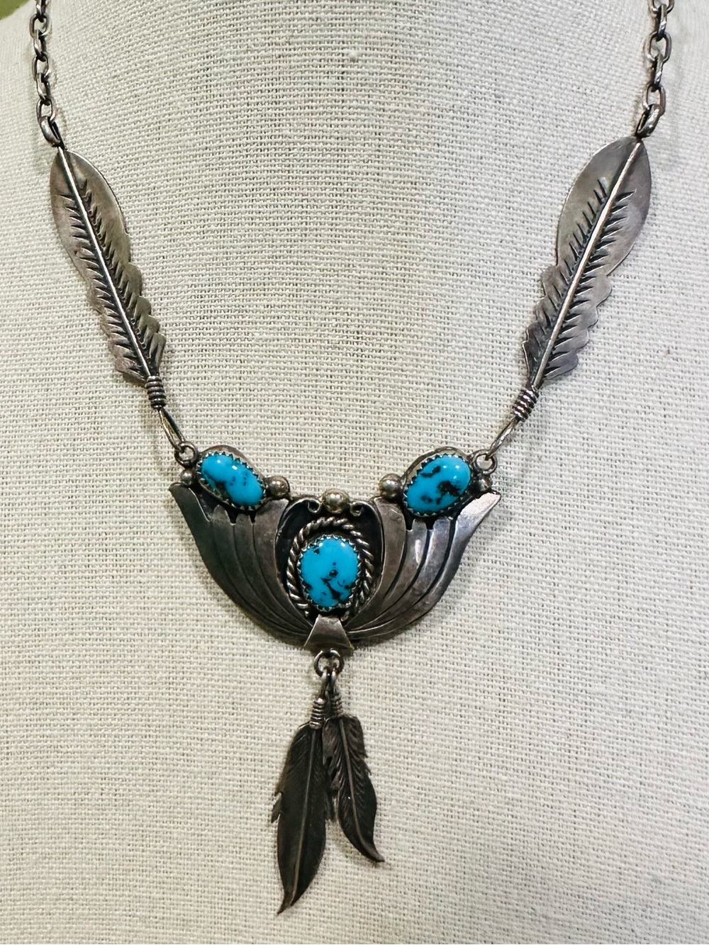 Vintage Native American Turquoise Necklace